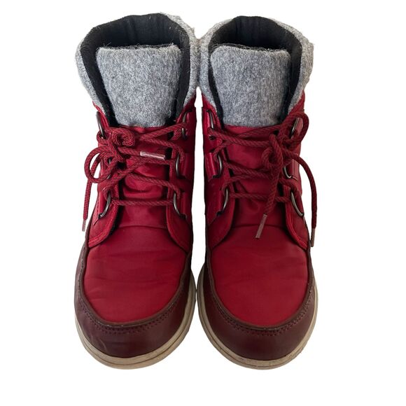 Sorel Women’s Explorer Carnival Boots - Red Dahlia Sz 9 Waterproof Winter Boot - Picture 8 of 9